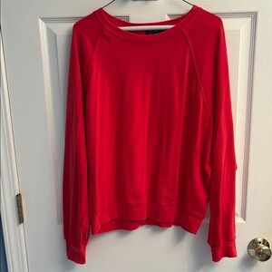 J crew red size m lightweight sweatshirt
